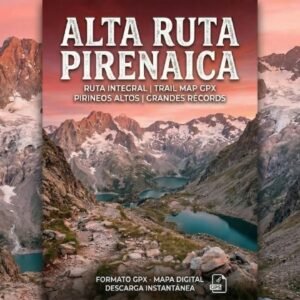 Mapa GPX Alta Ruta Pirenaica HRP — 41 etapas por el eje central de los Pirineos