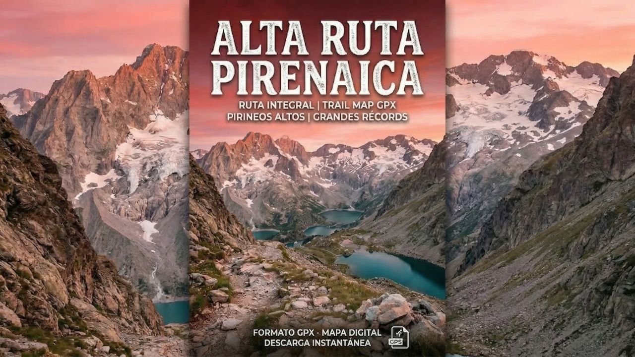 Mapa GPX Alta Ruta Pirenaica HRP — 41 etapas por el eje central de los Pirineos