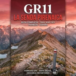 Mapa GPX GR11 La Senda Pirenaica — 45 etapas por la vertiente sur de los Pirineos